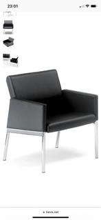 2 design fauteuils Interstuhl type 810F, Ophalen, Minder dan 75 cm, Leer, Zo goed als nieuw