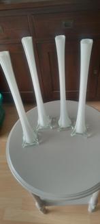 4decoraties vazen, Wit, Ophalen of Verzenden, Minder dan 50 cm, Glas