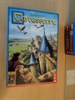 Carcasonne + 3 uitbreidingen, Een of twee spelers, Ophalen of Verzenden, Zo goed als nieuw