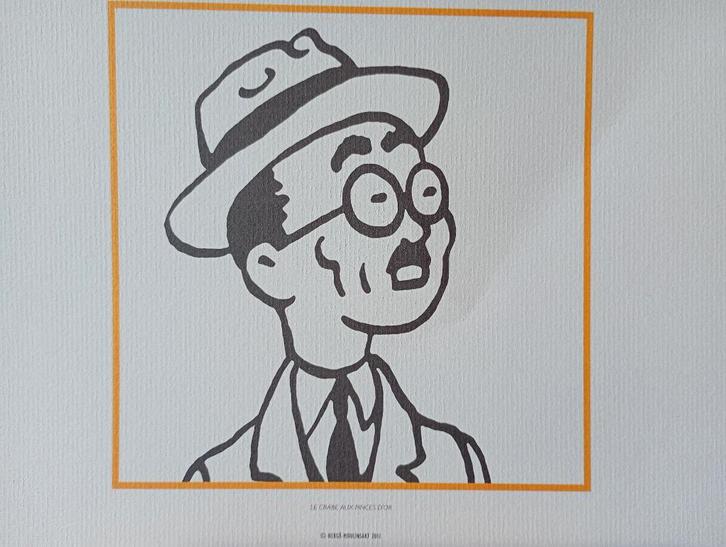 kuifje lithografie, Antiek en Kunst, Kunst | Litho's en Zeefdrukken, Ophalen of Verzenden