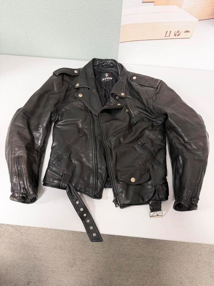 Dainese Motorjas Echt Leer Heren L – Vintage Biker Jacket, Motoren, Kleding | Motorkleding, Jas | leer, Heren, Tweedehands, Ophalen of Verzenden