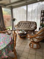 Rotan bamboe set eetplaats en salon, Ophalen, Gebruikt