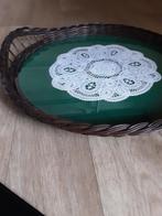 Dienblad hout met kanten sierlap ! NOSTALGIE BOMMA, Ophalen, Zo goed als nieuw, Hout