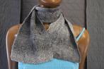 Handgebreide sjaal gerstekorrel en kabels grijs 108cm x18 cm, Comme neuf, Enlèvement ou Envoi, Écharpe, Handgemaakt
