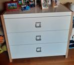 Commode ladenkast Forto met 3 laden eik/wit, Kinderen en Baby's, Ophalen, Zo goed als nieuw, Commode