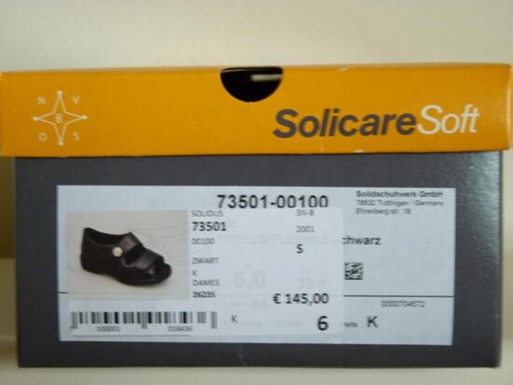 Comfortschoen Solidus, Kleding | Dames, Schoenen, Zo goed als nieuw, Overige typen, Zwart, Ophalen of Verzenden