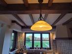 hanglamp 40cm glas rustiek landelijk, Huis en Inrichting, Lampen | Hanglampen, Ophalen, Gebruikt, Glas, Antiek - cottage