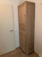 Hoge eiken kast, Ophalen, Eikenhout, Zo goed als nieuw, Minder dan 150 cm
