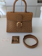 Delvaux Brilliant PM Struisvogel leer, Handtassen en Accessoires, Ophalen of Verzenden, Nieuw, Bruin, Handtas