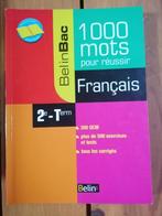 Français 2e-Term - 1000 mots pour réussir Claude Lebrun,, Boeken, Schoolboeken, Gelezen, Frans, Ophalen of Verzenden