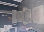 Fauteuil met voetenbank, Huis en Inrichting, Fauteuils, Ophalen, Hout, Gebruikt, Minder dan 75 cm