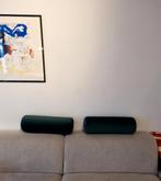 Groene cilindervormige velvet kussens, Huis en Inrichting, Woonaccessoires | Kussens, Ophalen, Nieuw, Groen, Cilindervormig