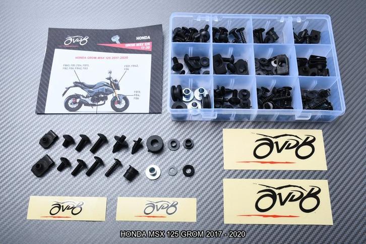 Kit visserie spécifique pour HONDA MSX 125 GROM 2017 - 2020, Motos, Accessoires | Autre, Neuf, Enlèvement ou Envoi