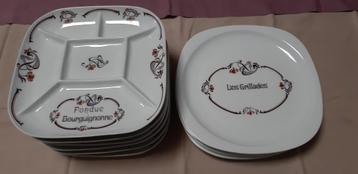 LIMOGES assiettes porcelaine d'Art Creations FLORENCE e disponible aux enchères