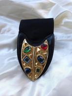 Brede elastische vintage riem met prachtige gesp., Kleding | Dames, Ophalen of Verzenden, Zo goed als nieuw
