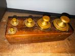 Set antieke messing gewichten, Ophalen of Verzenden