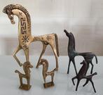 Oude messing/bronzen paarden., Antiek en Kunst, Ophalen of Verzenden, Brons