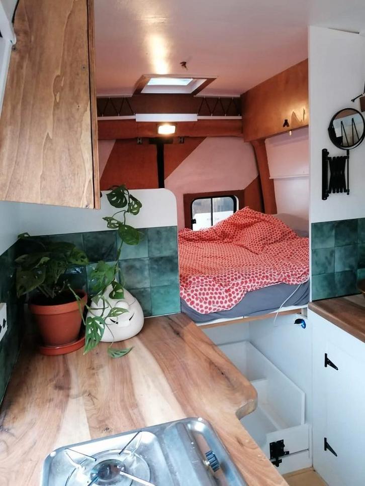 Renault Master L2H3 ingerichte bestelwagen, Caravans en Kamperen, Mobilhomes, Particulier, tot en met 3, Buscamper of Camperbus