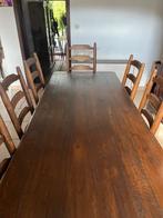 klassiek houten tafel en stoelen, Antiek en Kunst, Antiek | Meubels | Tafels, Ophalen
