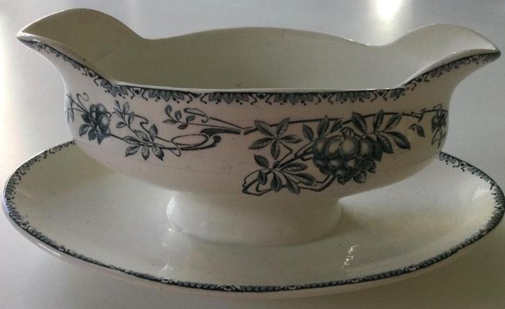 Keramische sauskom Boch Frères, Antiek en Kunst, Antiek | Servies los, Ophalen