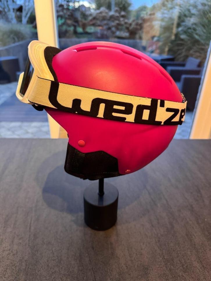 Skihelm en skibril voor meisjes, Sport en Fitness, Skiën en Langlaufen, Gebruikt, Overige typen, Ski, Overige merken, Ophalen of Verzenden