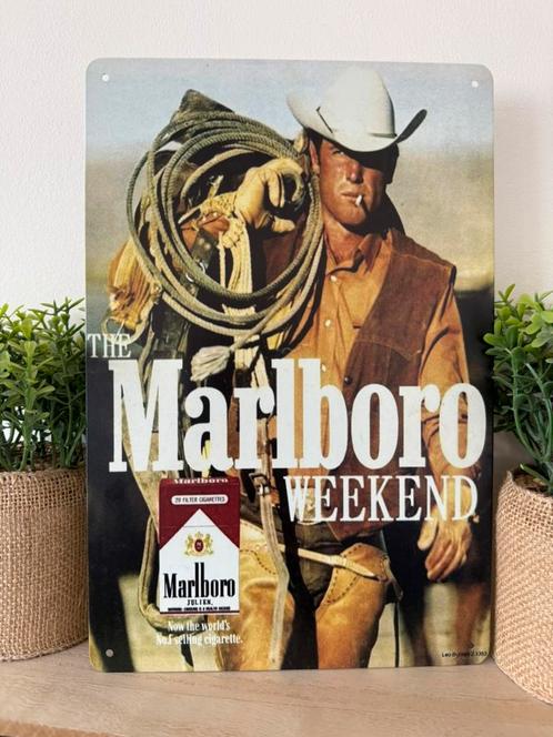 Metalen reclamebord Marlboro, Verzamelen, Merken en Reclamevoorwerpen, Nieuw, Reclamebord, Ophalen of Verzenden
