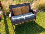 Mooi 2-zitsbankje in wicker., Tuin en Terras, Ophalen, Gebruikt, Wicker