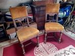 4 gouden fluwelen historische stoelen, Ophalen