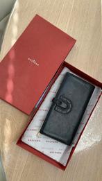 Portefeuille DELVAUX authentique cuir fin noir 19x 9 cm, Bijoux, Sacs & Beauté, Noir, Cuir, Utilisé, Enlèvement ou Envoi