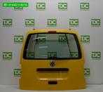 Volkswagen Caddy ('03-'14) Achterklep geel met ruit, Gebruikt, Achterklep, Volkswagen, Ophalen of Verzenden
