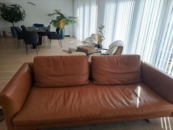 Divani cognac lederen zetel. beschikbaar voor biedingen