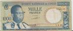 BANQUE NATIONALE DU CONGO 1000 MILLE FRANCS 1964, Série, Enlèvement ou Envoi