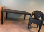 Tuinset 4 personen antracietgrijs, Tuin en Terras, Tuinsets en Loungesets, Ophalen, Gebruikt, Tuinset