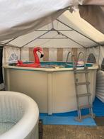 Zwembad + jacuzzi Tekoop, Jardin & Terrasse, Piscines, Enlèvement, Comme neuf