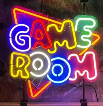 Gameroom neon en veel andere glazen mancave decoratie neons, Enlèvement ou Envoi, Neuf, Table lumineuse ou lampe (néon)