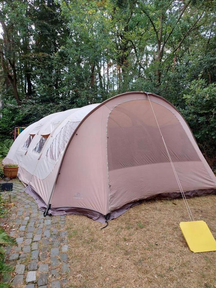 Canvas tent voor 6 personen, Caravans en Kamperen, Tenten, tot en met 6, Gebruikt, Ophalen