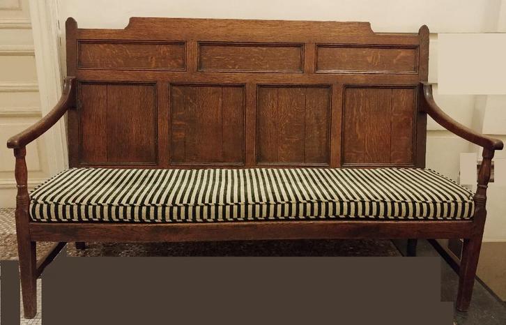 Statige Late Georgian hallbank Brits Country Home, Antiek en Kunst, Antiek | Meubels | Stoelen en Sofa's, Ophalen