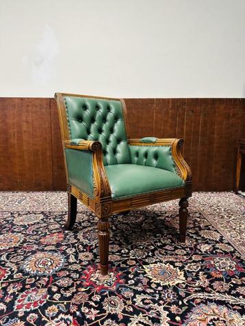 Klassiek Engels Chesterfield Bureaustoel beschikbaar voor biedingen