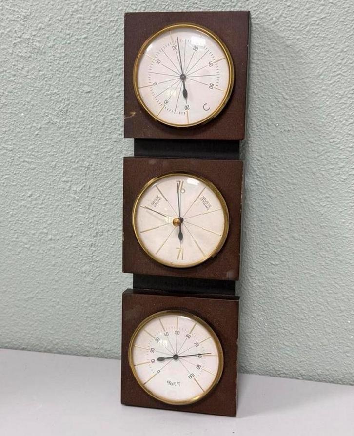 Antiek MCM Jason Duitsland Barometer Vochtigheid Weerstation, Audio, Tv en Foto, Weerstations en Barometers, Zo goed als nieuw