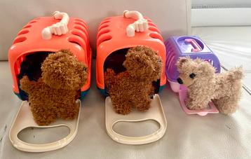 Transportmand met knuffelhond beschikbaar voor biedingen