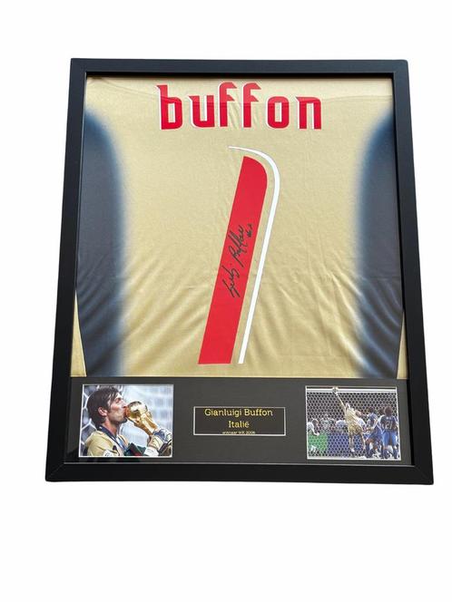 Gianluigi Buffon gesigneerd keepersshirt Italië WK 2006, Verzamelen, Sportartikelen en Voetbal, Zo goed als nieuw, Shirt, Ophalen of Verzenden