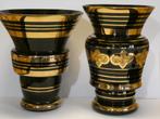 2 Prachtige ART-Deco vazen in Booms glas, Antiek en Kunst, Antiek | Glaswerk en Kristal, Ophalen of Verzenden