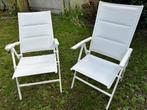 een set van twee witte tuinstoelen nieuw nog in de doos, Ophalen, Nieuw, Aluminium, Inklapbaar