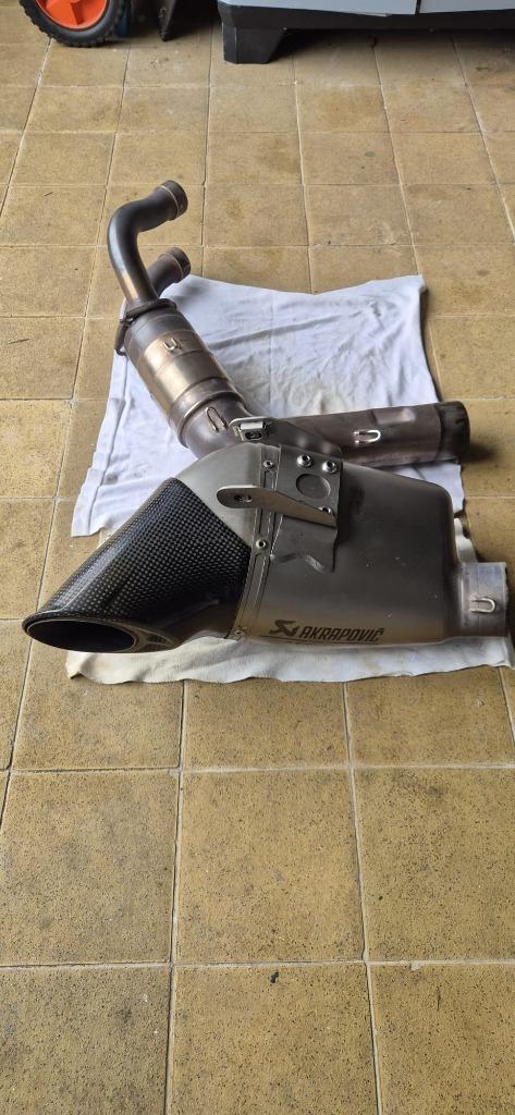 Akrapovic Mt-07 / Tracer 7 Yamaha Euro 5, Motoren, Onderdelen | Yamaha, Gebruikt, Ophalen of Verzenden