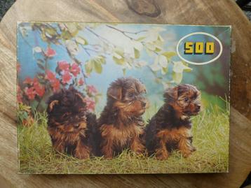 Puzzel hondjes 500 stukjes beschikbaar voor biedingen