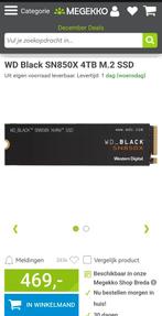 WD BLACK SN850X 4TB M. 2 SSD, Computers en Software, Harde schijven, SSD