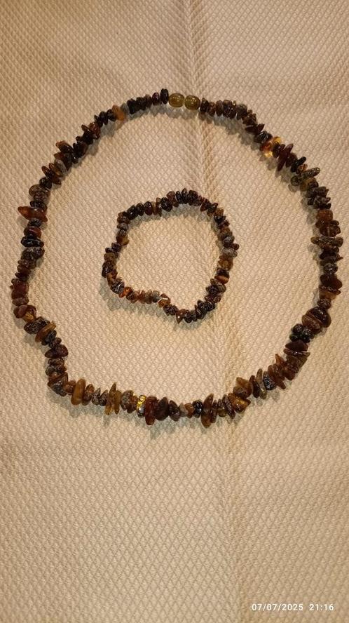 Natuurlijke amberset uit Litouwen, Handtassen en Accessoires, Kettingen, Nieuw, Ophalen of Verzenden