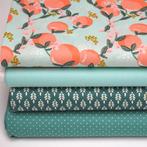Nieuw! 61021) 4 stukkenx70x50cm stoffenpakketten vakantie 1, Nieuw, Ophalen of Verzenden, 30 tot 120 cm, Katoen
