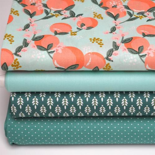 Nieuw! 61021) 4 stukkenx70x50cm stoffenpakketten vakantie 1, Hobby en Vrije tijd, Stoffen en Lappen, Nieuw, Katoen, 30 tot 120 cm
