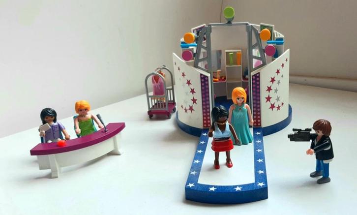 Playmobil 6148 Podium voor modecasting + extra, Kinderen en Baby's, Speelgoed | Playmobil, Zo goed als nieuw, Complete set, Ophalen of Verzenden